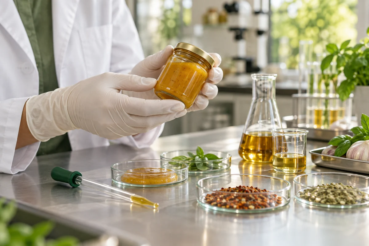Evaluación de muestras en un laboratorio de alimentos